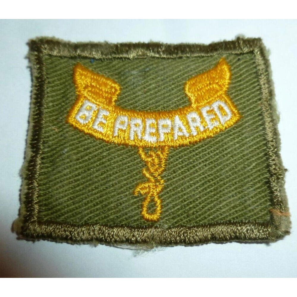 BSA Patch Multi-color Excellent Boy Scout Be Prepared Green Original Vtg